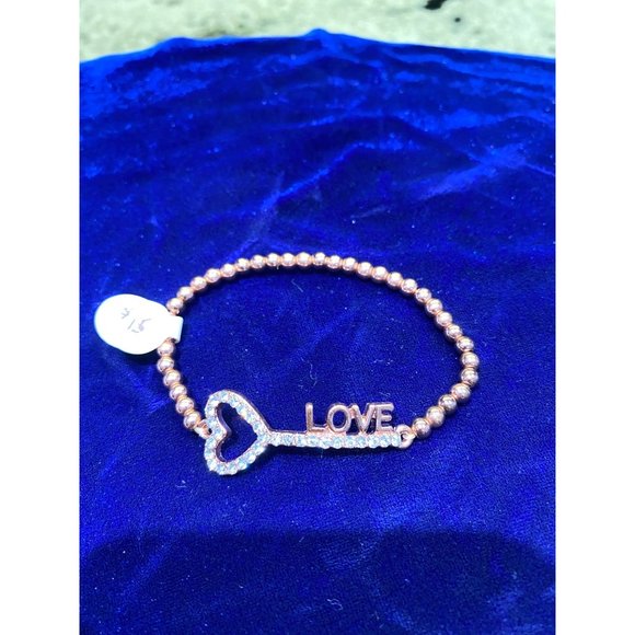 Rose Gold Stretch Bracelet - Picture 3 of 5